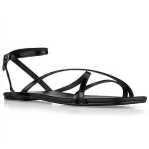 Venus Criss Cross Black Strappy Sandals